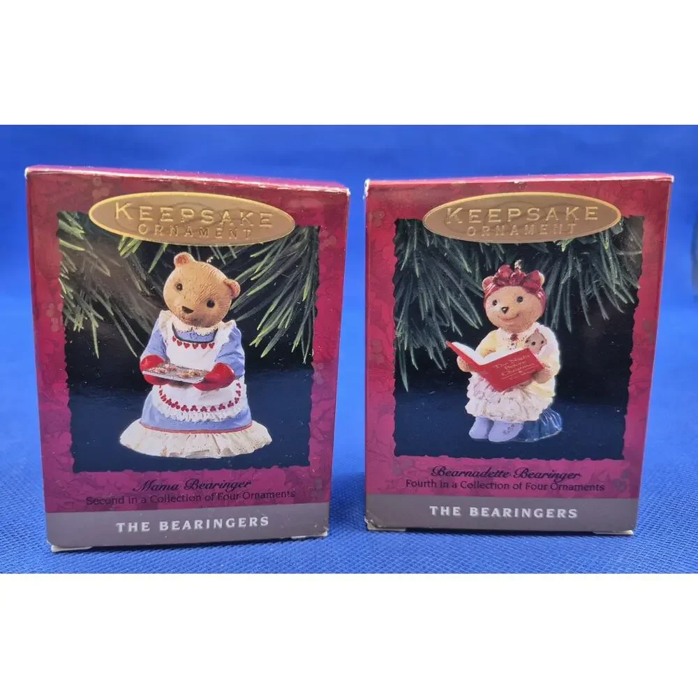 Vintage Hallmark Bearingers of Victoria Circle Figurines Complete 5-Piece Set YK